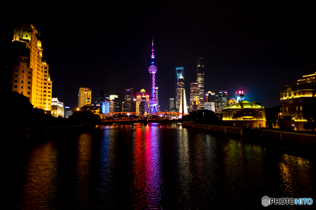 一歩前橋で上海夜景
