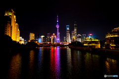 一歩前橋で上海夜景