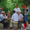 夏の公園に