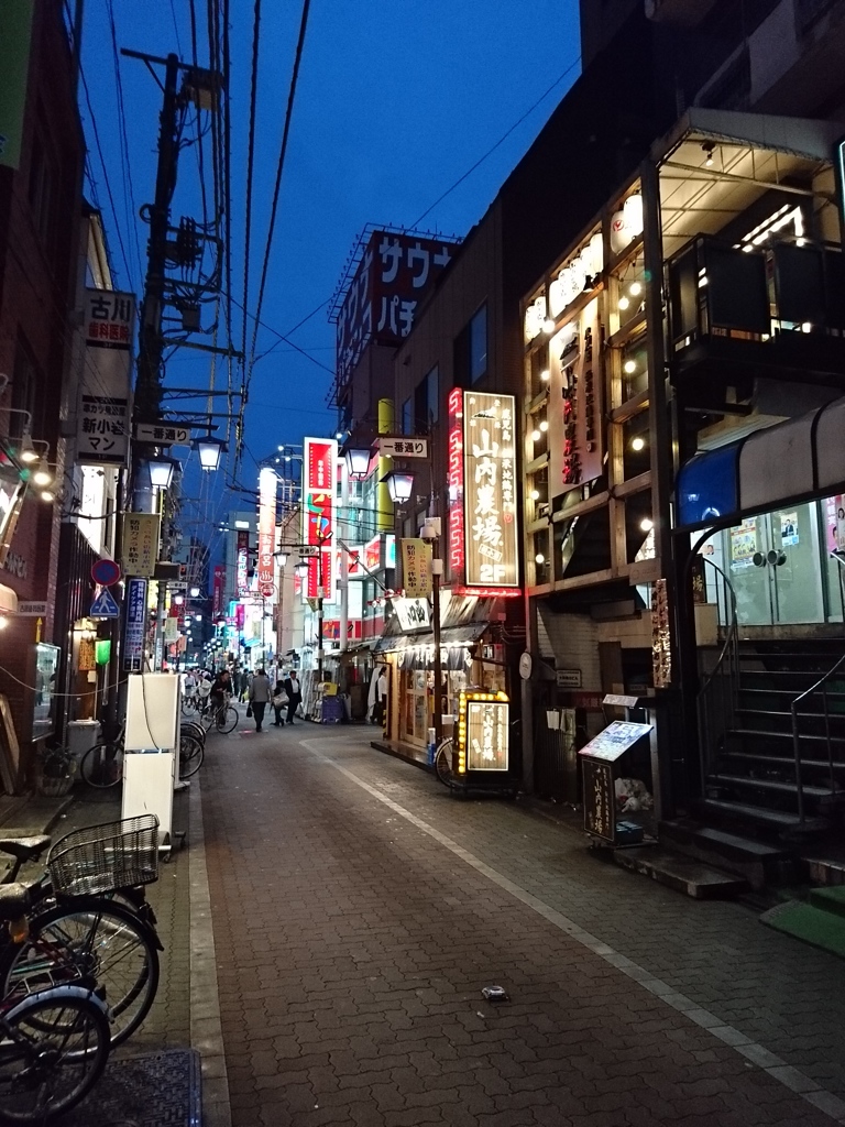 地元の飲み屋街