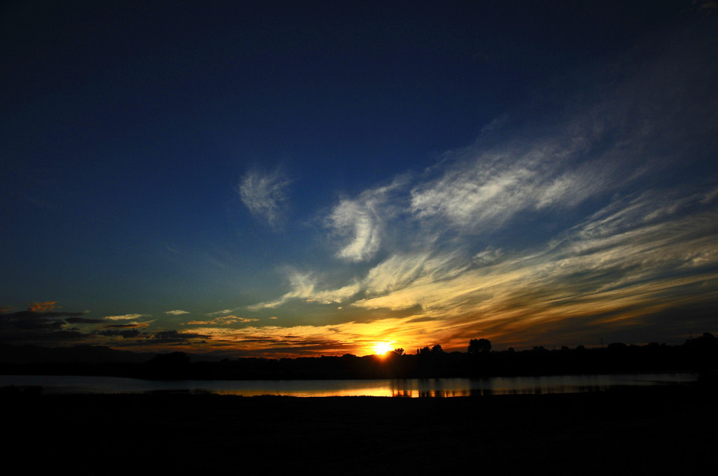 北の夕景