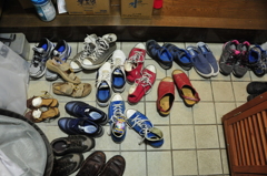 家族の靴