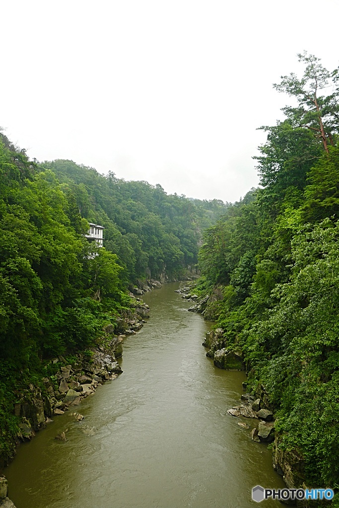雨の天竜峡
