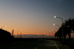 湾岸道路 早朝