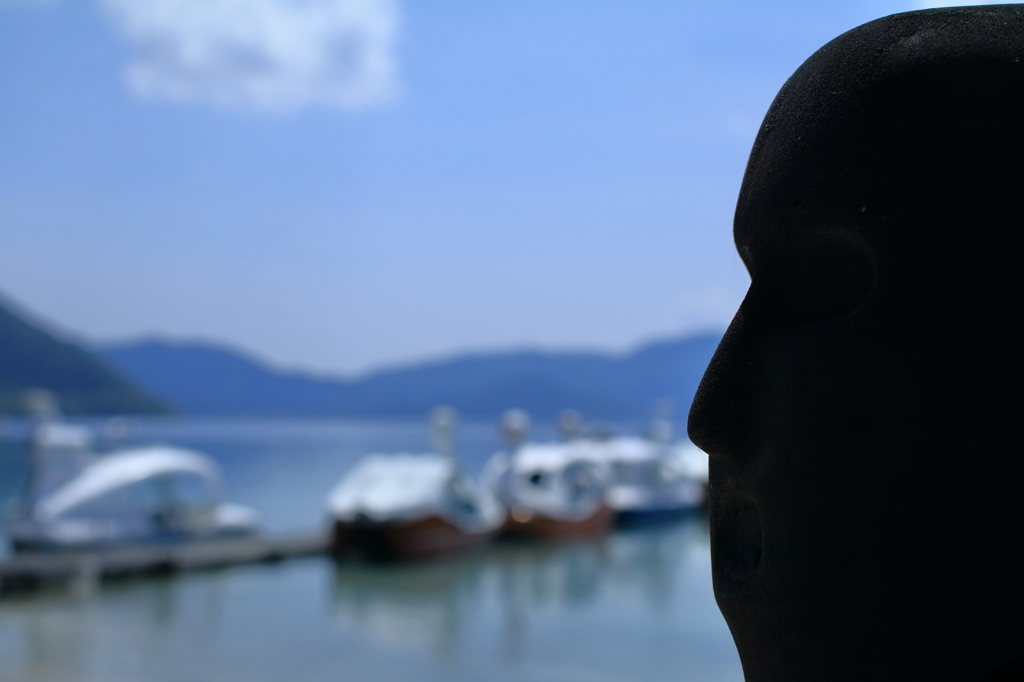 Guard in a lake