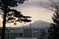 岩木山　夕景