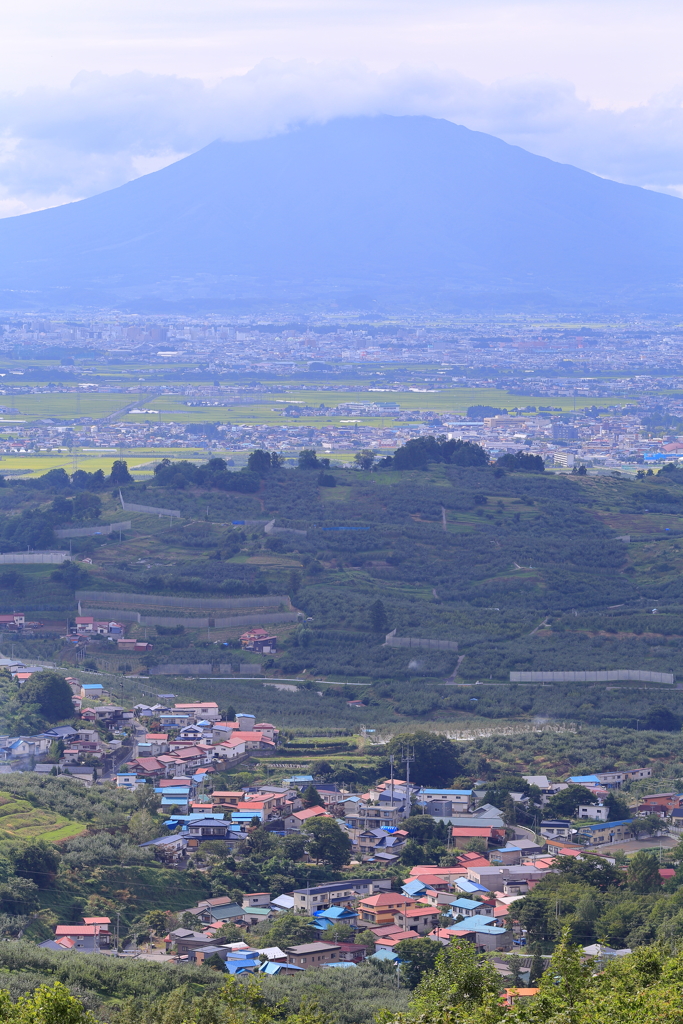 津軽平野と岩木山