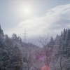 初雪の朝