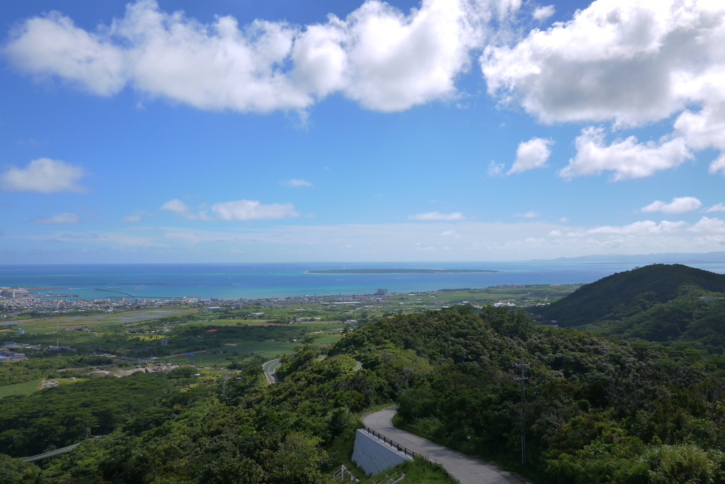 竹富島が見える