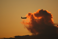 旅客機ｖｓ雲