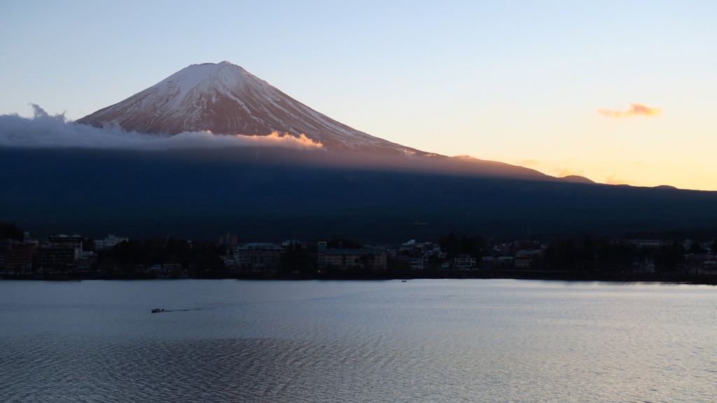 富士山の夕日