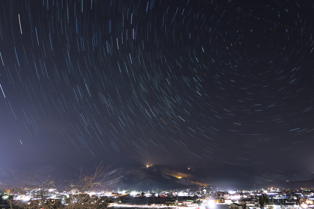 白馬村の夜