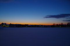 冬の夕日
