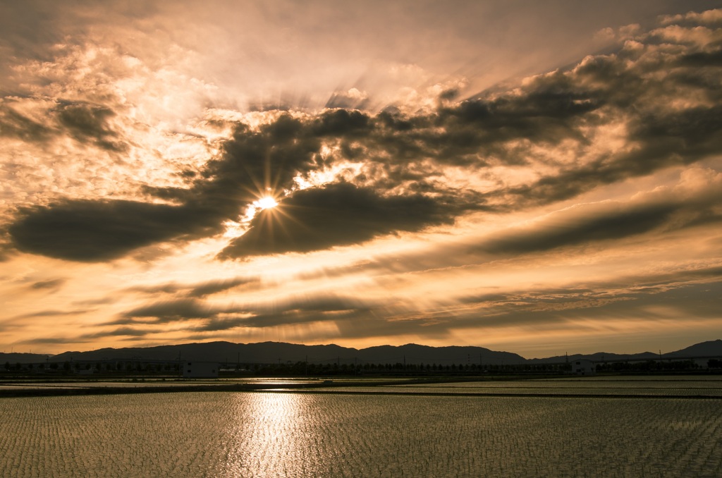 夕暮れの空