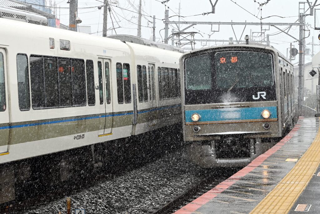 寒波が来たという事で京都南部にもそれなりに雪が降り…