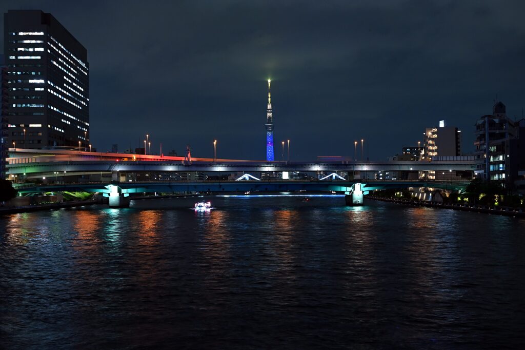 スカイツリーがある夜景