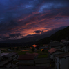 野沢温泉の夕焼け2