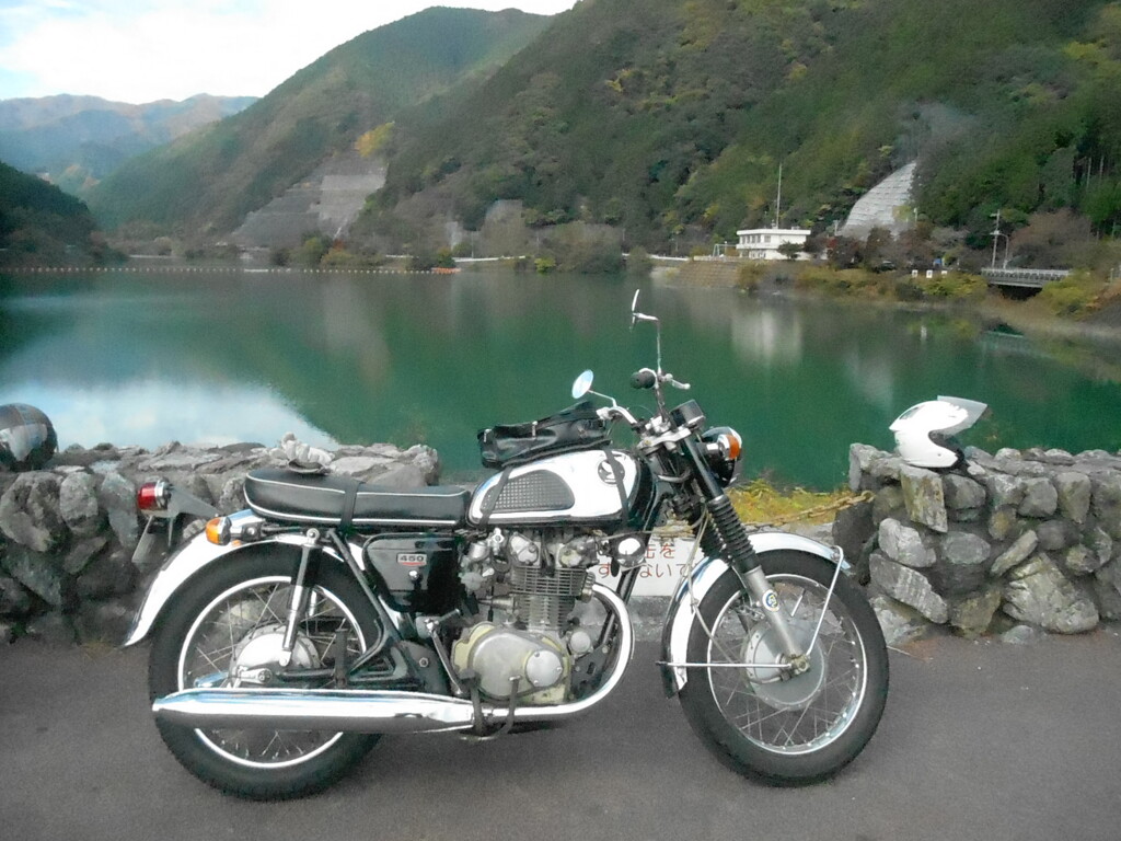 名栗湖　1280　ＣＢ４５０　ツーリング！