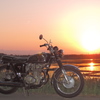 夕陽と愛車！　1143　ＣＢ４５０