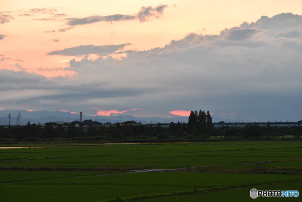 今日の夕焼けけ　1164