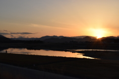 夕刻の川３