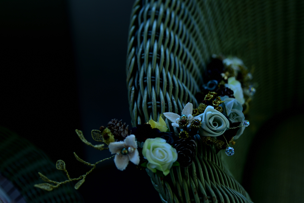 薔薇で飾りを