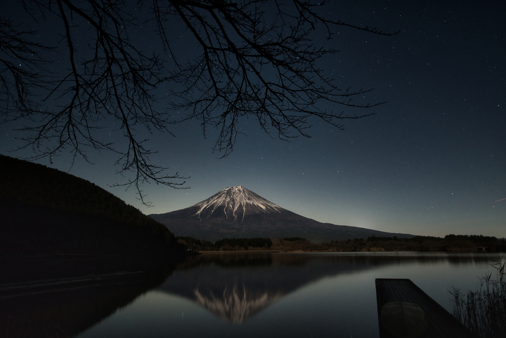 Fuji at night