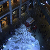 雪の降るイルミネーション