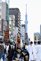 天狗とツリー