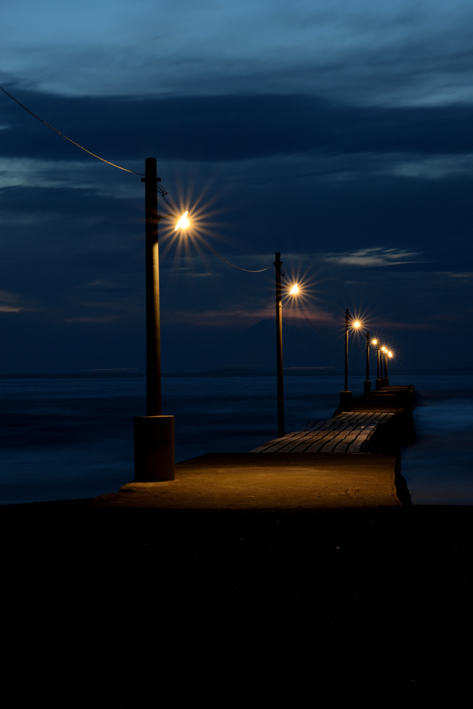 桟橋より（夜景）