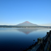 山中湖から見た夏の富士