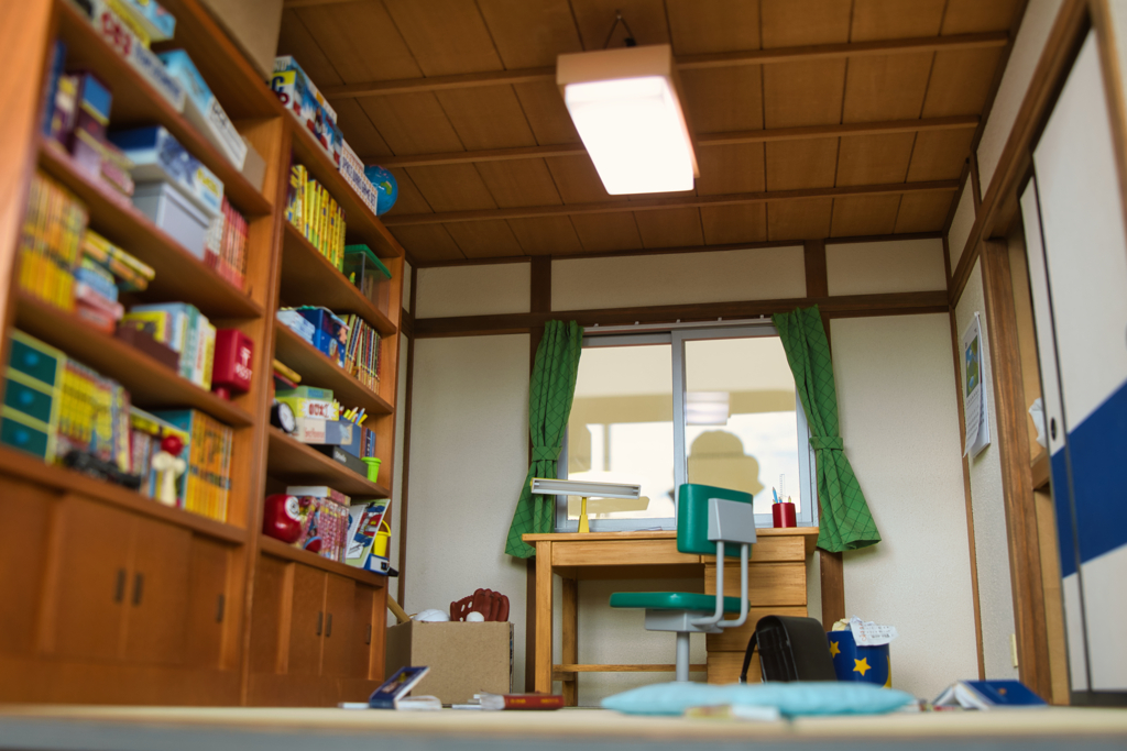 his room