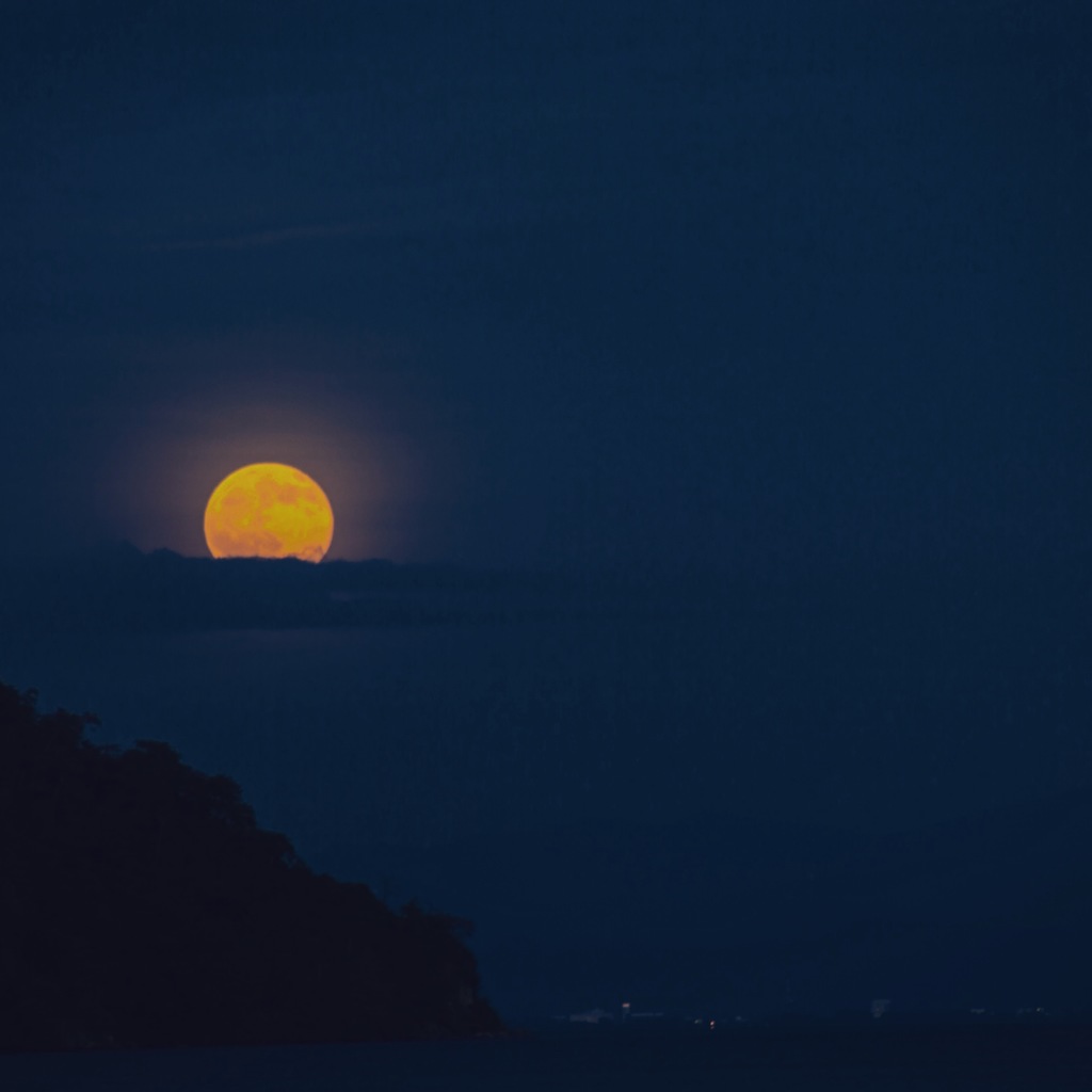 琵琶湖の満月