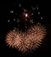 夜空に咲く火の花