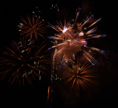 夜空に咲く火の花