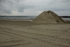 海岸に山 出現!