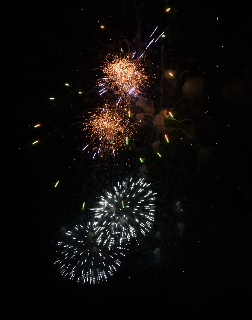 夜空に咲く火の花