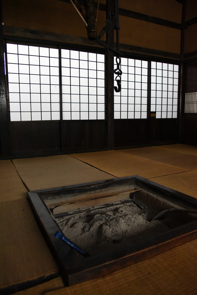 楢下宿。宿場町。