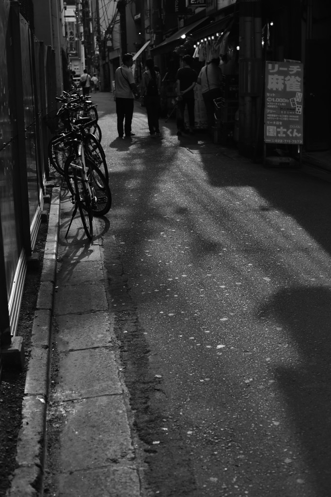路地。