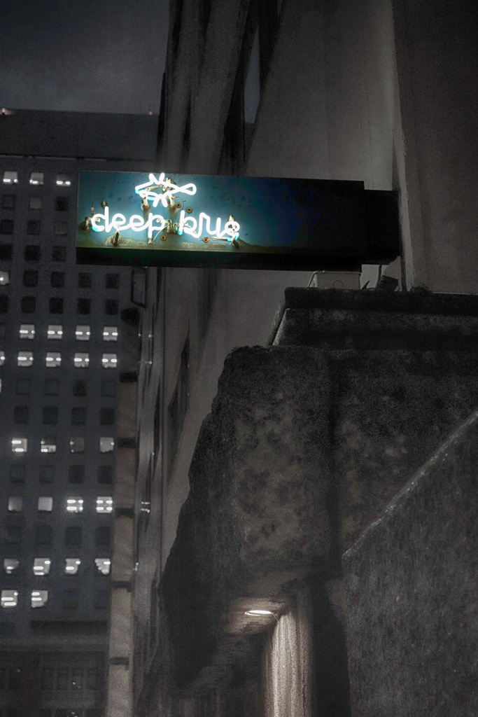 deep blue...