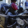 Musician on Harley