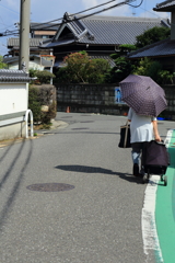 買い物帰り