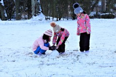 雪だるまを作ろうよ！