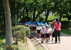 お手手つないで散歩だよ