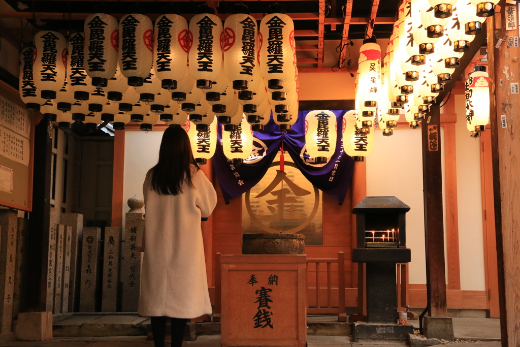 法善寺にて