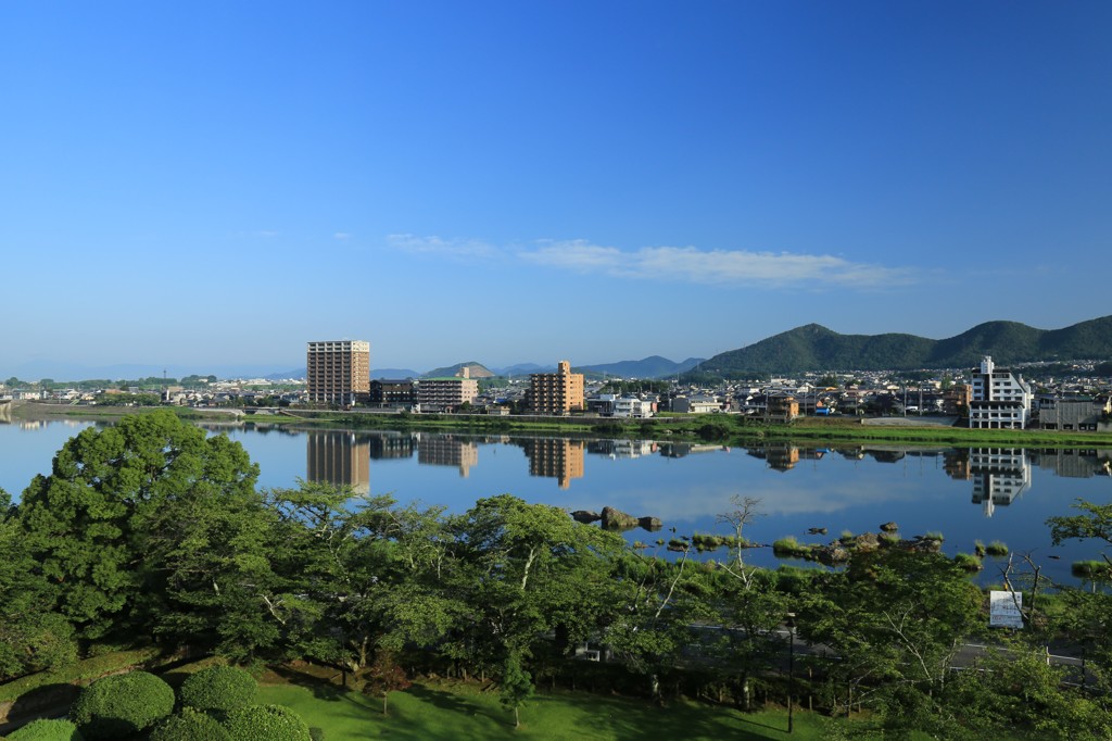 木曽川朝景