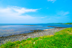 blue sky blue ocean