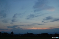 そよぐ雲の夕景