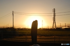 拡大した太陽
