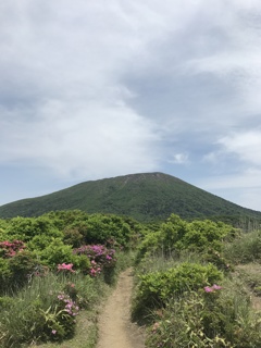 韓国岳への道